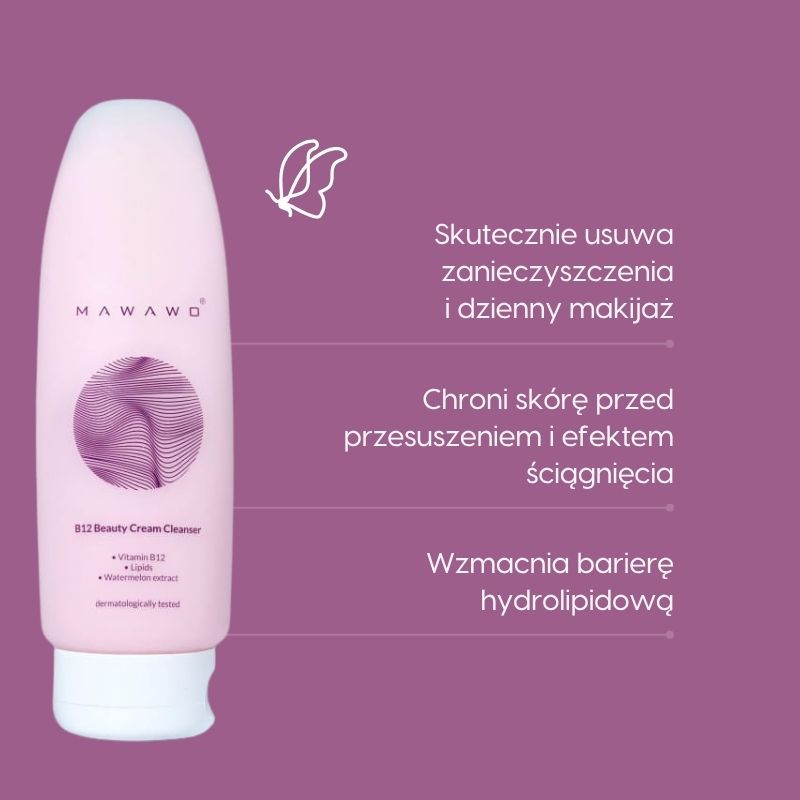 Krem myjący_Mawawo_do twarzy_B12_Beauty Cream Cleanser