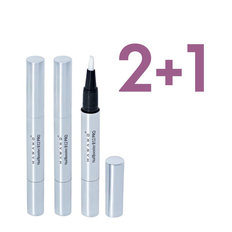 Zestaw Nailbooster B12 Pro - naturalna odżywka do łamliwych paznokci i suchych skórek - zestaw