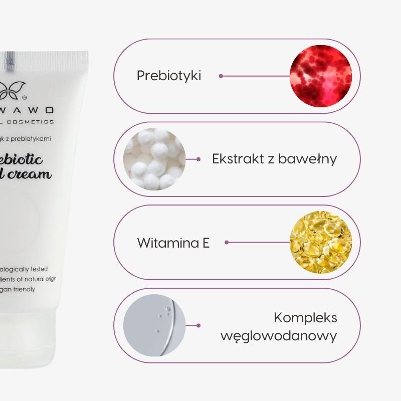 Krem do rąk z prebiotykami_Mawawo_składniki