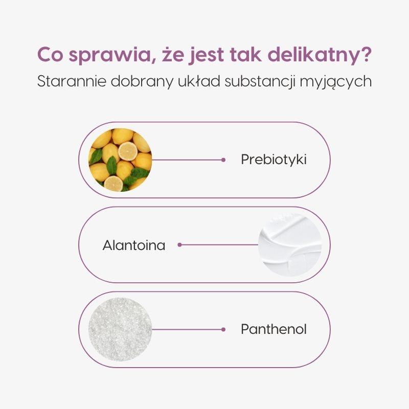 Prebiotyczny szampon do wrażliwej skóry głowy od 1. dnia życia_Mawawo_składniki