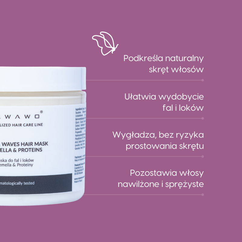 Maska_do włosów_kręconych_falowanych_Mawawo_działanie