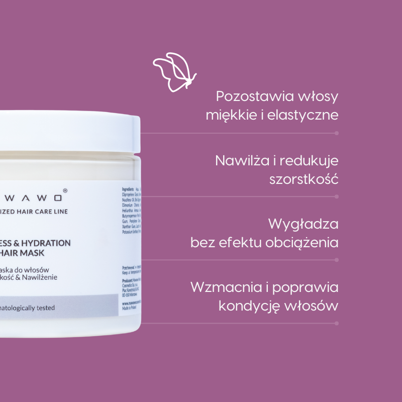 Maska_do włosów_Mawawo_Miękkość_nawilżenie_działanie